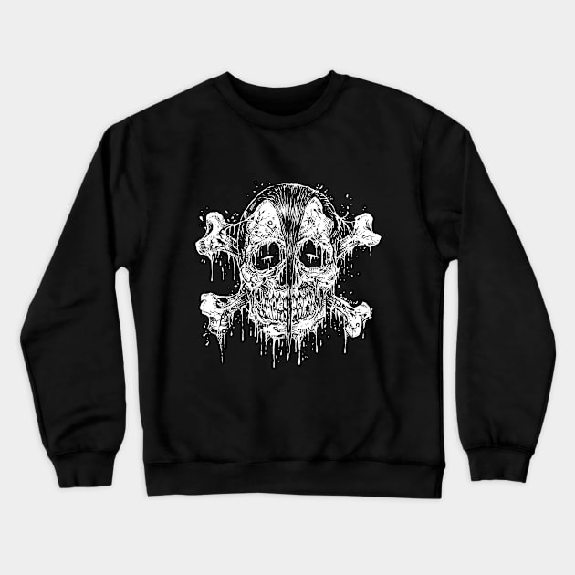 SKULL OF MISFITS Crewneck Sweatshirt by deadmanstudioart@gmail.com